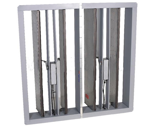 Кассета из стеновых клапанов КЛОП-3(90)-НО с приводом (исполнение Б)