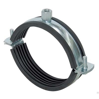 Хомут для воздуховода с рез. профилем 355 мм
