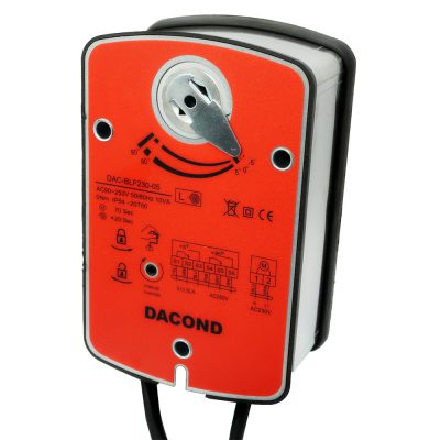 Электропривод DACOND DAC-BLF24-02T (2,5 Н·м, 24 В, для ОЗК, с пружиной, термоэлемент 72 °C)