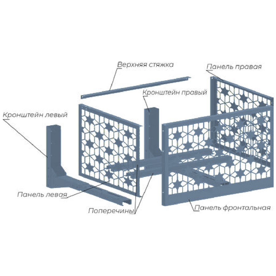 Экран для кондиционера AIRS AKE-D