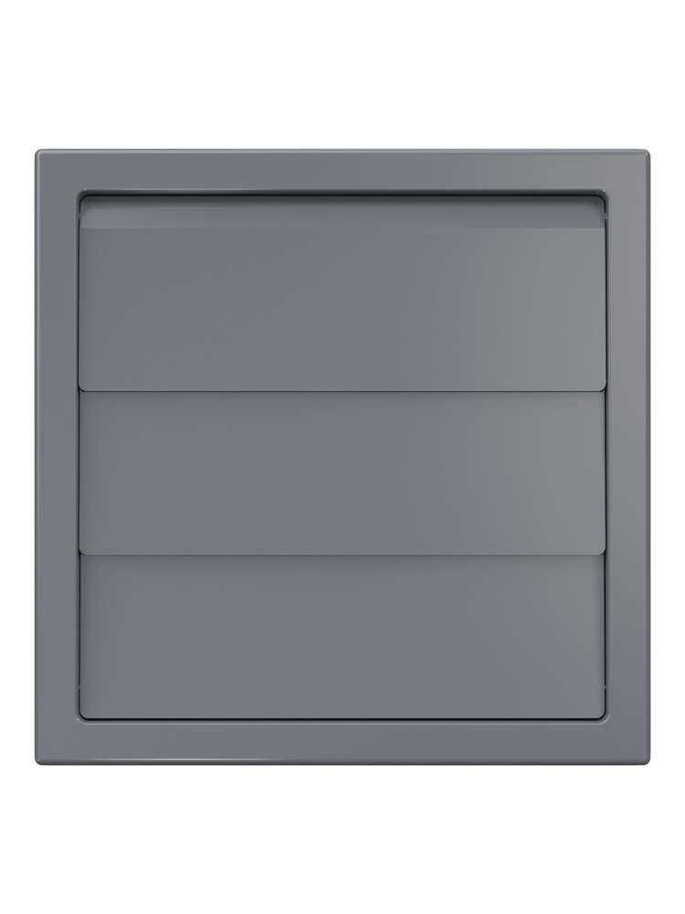 Выход стенной КФ фланец D100 жалюзи 150x150 ASA Gray ERA STREETLINE
