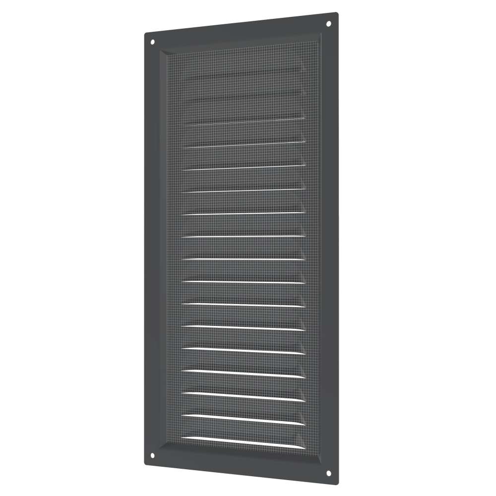 Решетка вентиляционная МЭ сетка 150х300 окрашенная сталь Gray ERA