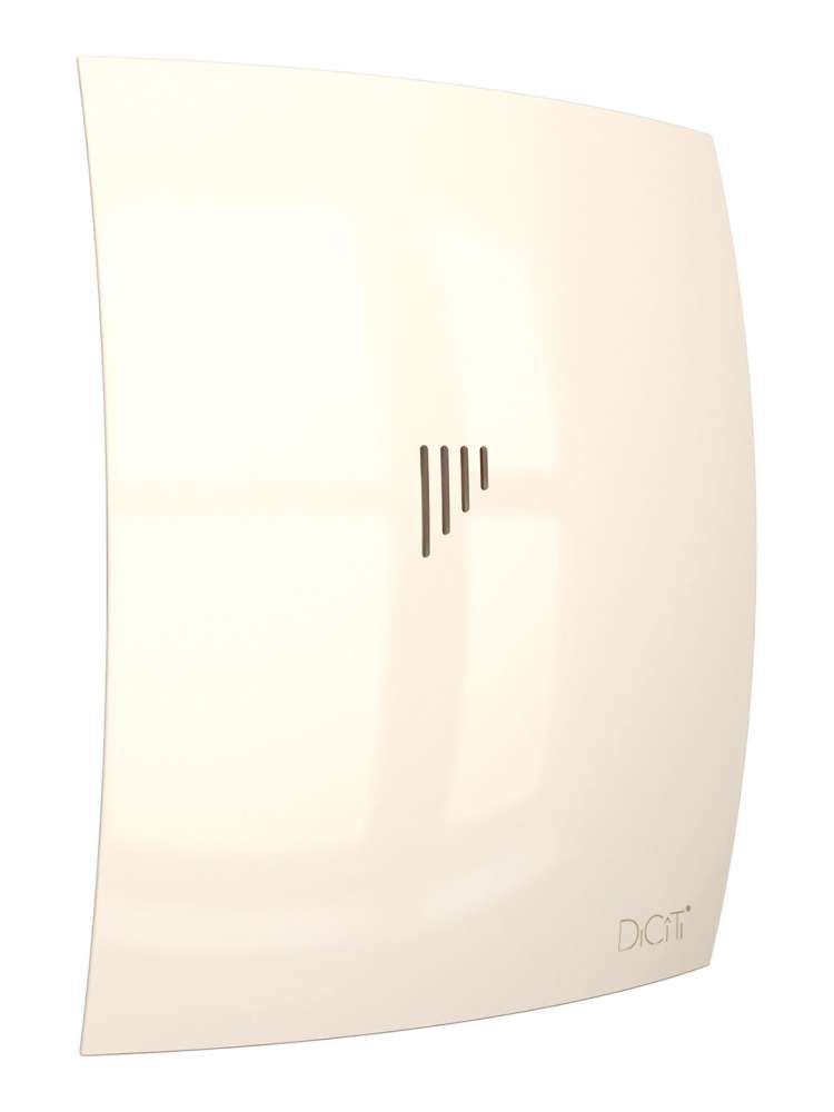 Вентилятор накладной BREEZE D125 обратный клапан Ivory DICITI