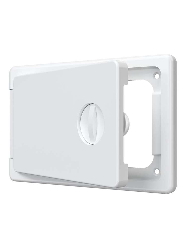 Люк ревизионный ЛТП накладной ручка-задвижка 150х100 пластик EVECS