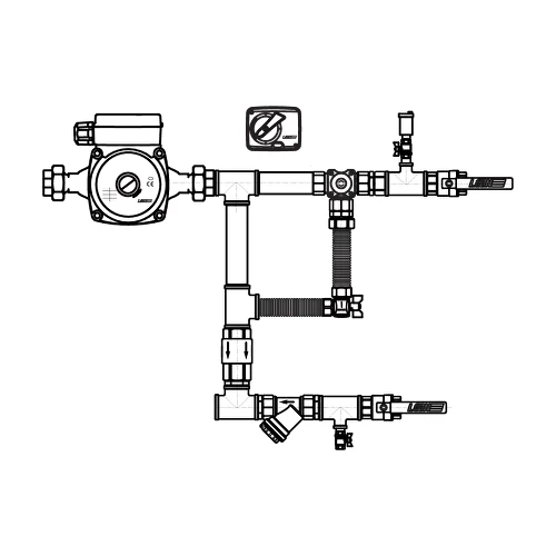 Узел регулирования для тепловой завесы AIRS 60-6.3-25-3-S-TZ-8