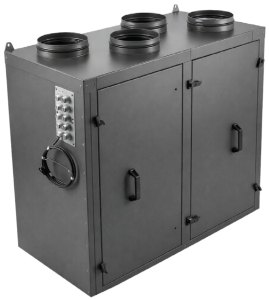 Приточно-вытяжная установка с роторным рекуператором RWN-RR-2500(50c)-ЕС-НЕ4,5-Vertical(N)
